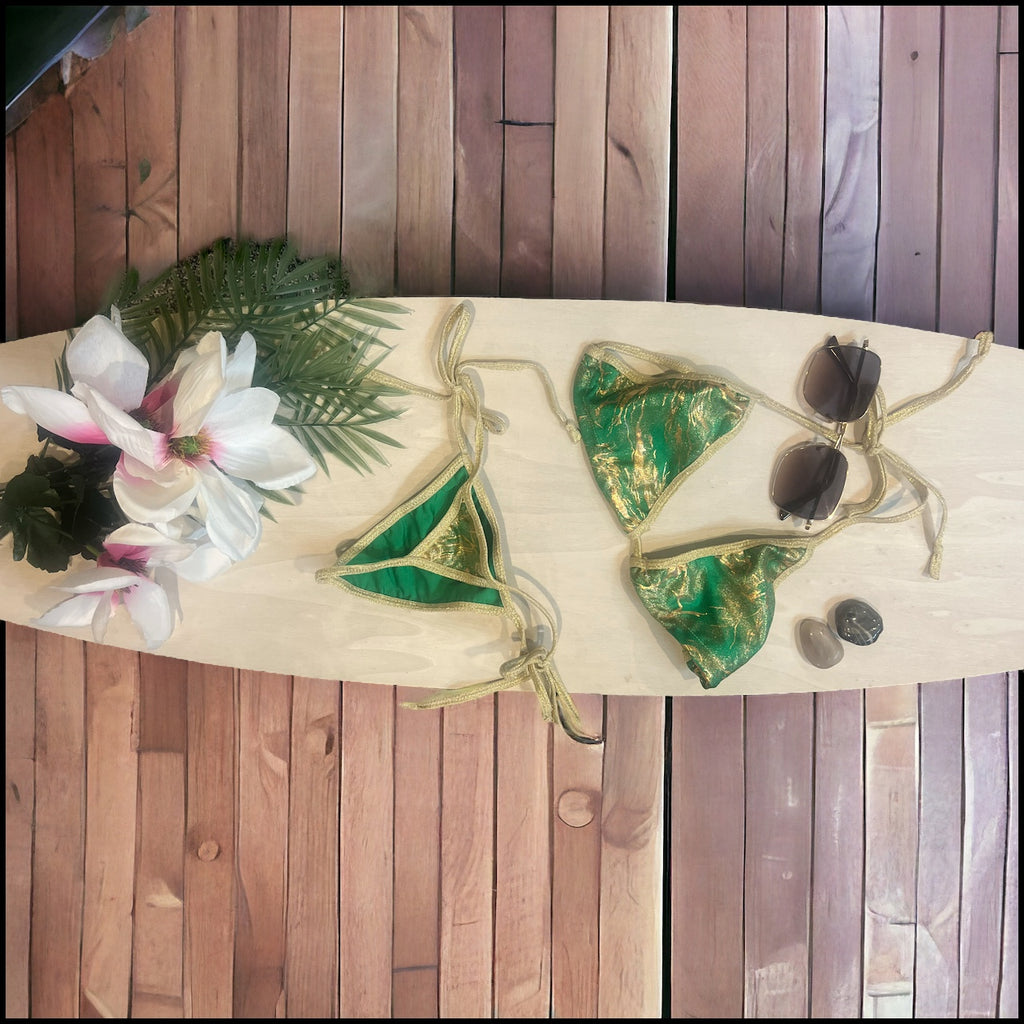 Emerald Goddess Triangle Thong  image 0