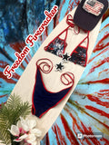 Freedom Firecracker Red Trim Scrunch Bottom image 0