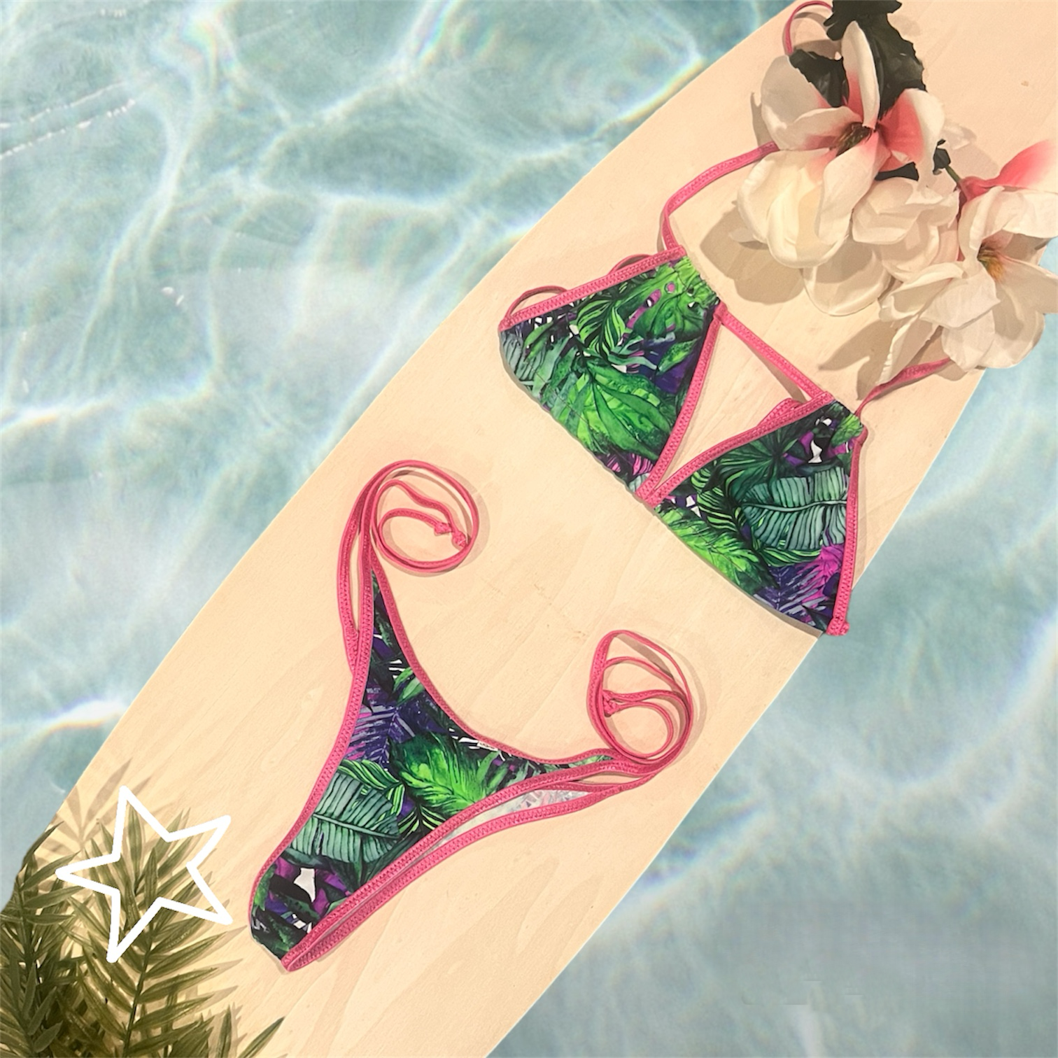 Tropical Paradise Cheeky Thong image 0